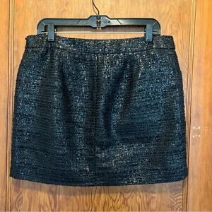 EUC The Limited Shimmery Black Mini Skirt 12 Office Siren‎